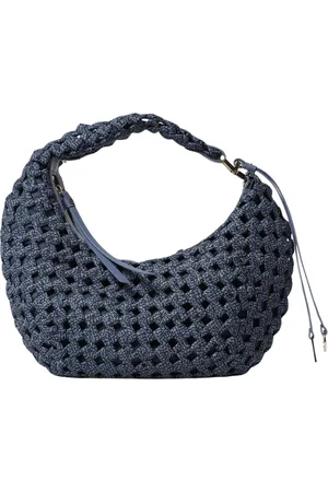 Borbonese Torebki, Kobieta, Niebieski, ONE SIZE, Denim, Stylowa Mini Torba Dżinsowa