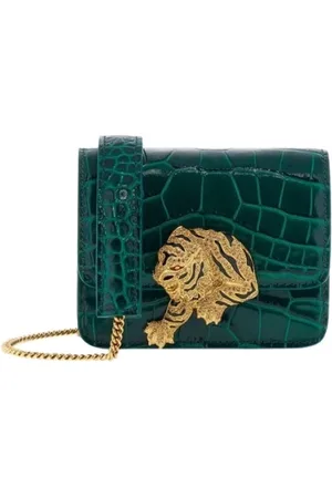 Roberto Cavalli Torebki, Kobieta, Zielony, ONE SIZE, Mini Roar Torba