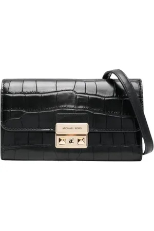 Michael Kors Torebki, Kobieta, Czarny, ONE SIZE, Czarna Chain Wallet Clutch Torebka