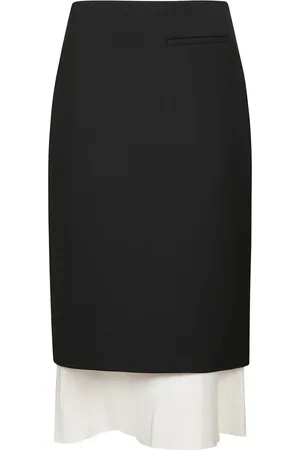 Rohe Spódnice, Kobieta, Czarny, S, Elegancka Czarna Długa Spódnica