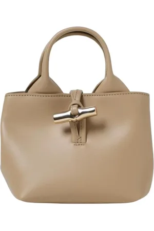 Longchamp Torebki, Kobieta, Beżowy, ONE SIZE, Elegancka Torba Skórzana
