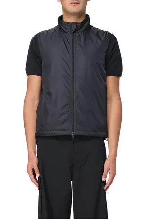 Aspesi Kurtki, Mężczyzna, Czarny, L, Czarny Zip Up Suit Vest