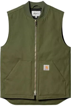 Carhartt Kurtki, Mężczyzna, Zielony, S, Bawełna, Klasyczny Kamizelka Tarragon Rigid