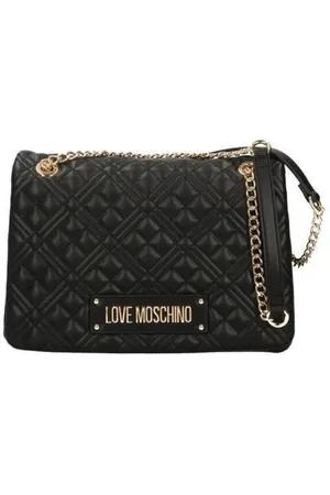 Moschino Torebki, Kobieta, Czarny, ONE SIZE, Pikowana torba na ramię z PU