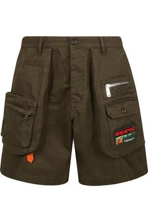 Dsquared2 Szorty, Mężczyzna, Zielony, M, Cargo Bermuda Shorts