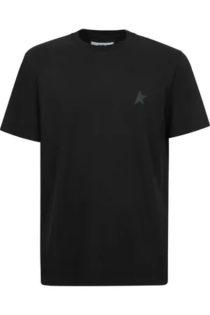 Golden Goose Koszulki, Mężczyzna, Czarny, M, T-shirt z logo i okrągłym dekoltem z krótkim rękawem