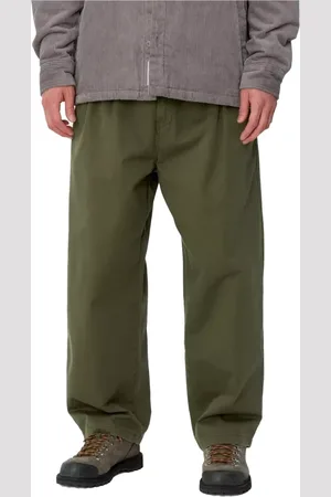 Carhartt Spodnie, Mężczyzna, Zielony, W36, Bawełna, Zielone Spodnie Biurowe Stylowe Wygodne