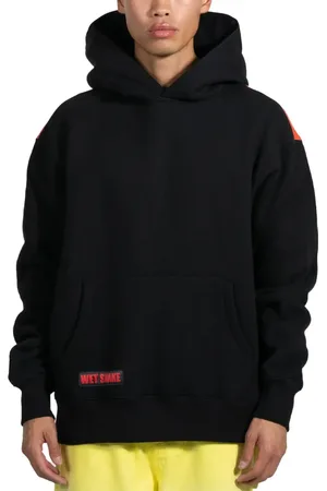 Pleasures Bluzy, Mężczyzna, Czarny, L, Bawełna, Bluza Wet Snake Hoodie Czarna