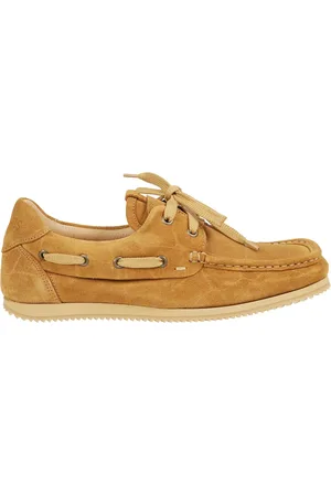Jacquemus Buty, Kobieta, brązowy, 36 EU, Zamsz, Buty żeglarskie z zamszu krokodyla