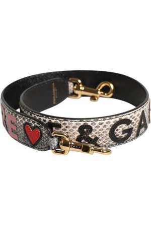 Dolce & Gabbana Akcesoria, Kobieta, Wielobarwność, ONE SIZE, Pasek na ramię do torby z naszywką i detalami logo