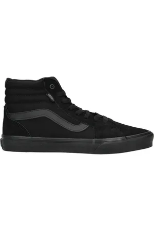 Vans Buty, Mężczyzna, Czarny, 45 EU, Czarny Skórzany But Sneaker