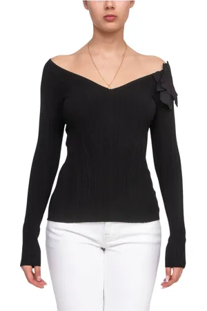 Elisabetta Franchi Swetry, Kobieta, Czarny, L, Czarny Sweter Dla Kobiet