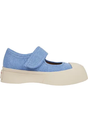 Marni Buty, Kobieta, Niebieski, 37 EU, Niebieskie Mary Janes Sneakers