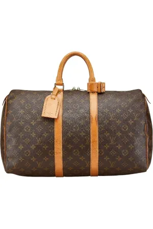 LOUIS VUITTON Pre-owned, unisex, brązowy, ONE SIZE, Skóra, Pre-owned Canvas travel-bags