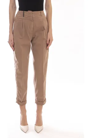 Dsquared2 Spodnie, Kobieta, brązowy, S, Beżowe Spodnie Damskie 114