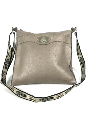 Fendi Pre-owned, Kobieta, Beżowy, ONE SIZE, Skóra, Pre-owned Leather fendi-bags