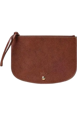 Longchamp Torebki, Kobieta, brązowy, ONE SIZE, Zielona Kopertówka Skórzana Elegancka
