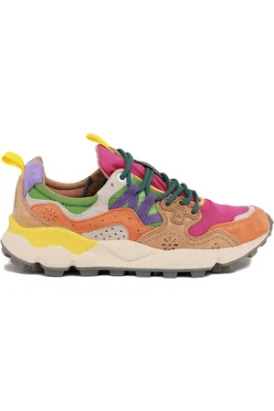 Flower Mountain Buty, Kobieta, Wielobarwność, 37 EU, Zamsz, Nowoczesne Wielokolorowe Sneakersy z Podeszwą z Gumy