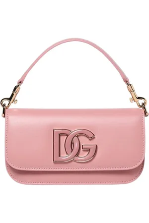 Dolce & Gabbana Torebki, Kobieta, Różowy, ONE SIZE, Elegancka Skórzana Torebka Clutch w Różu