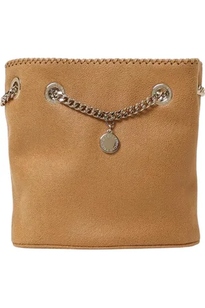 Stella McCartney Torebki, Kobieta, brązowy, ONE SIZE, Brązowa Torba Wiaderko z Paskiem na Ramię