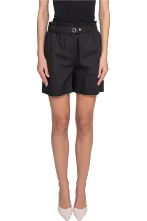Blugirl Szorty, Kobieta, Czarny, XS, Czarne Szorty Bermuda dla Kobiet