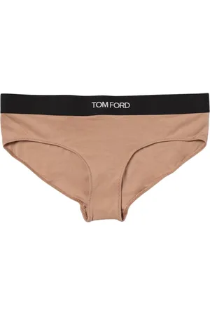 Tom Ford Bielizna, Kobieta, Różowy, L, Czarne Bawełniane Figi Bielizna