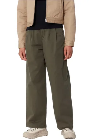 Carhartt Spodnie, Kobieta, Zielony, W27, Bawełna, Spodnie Damskie Leola Mirage