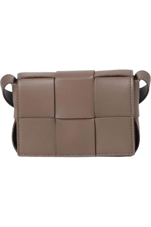 Bottega Veneta Torebki, Kobieta, Szary, ONE SIZE, Plecak z Tkanej Skóry