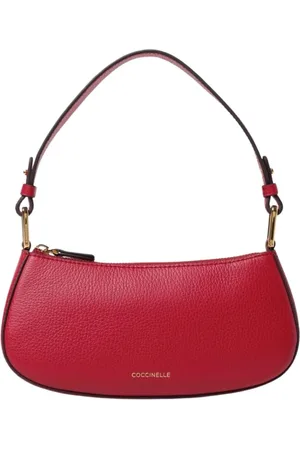 Coccinelle Torebki, Kobieta, Czerwony, ONE SIZE, Złota Kopertówka z Zamkiem