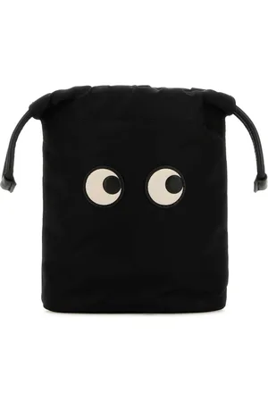 Anya Hindmarch Torebki, Kobieta, Czarny, ONE SIZE, Czarne torebki Econyl Pouch