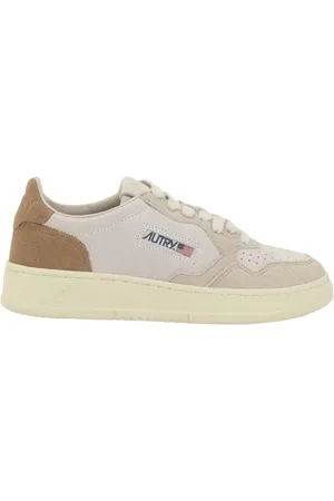 Autry Buty, Kobieta, Wielobarwność, 37 EU, Perforowane Skórzane Niskie Sneakersy