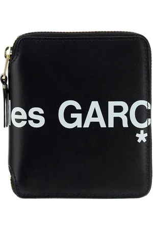 Comme des Garçons Akcesoria, Mężczyzna, Czarny, ONE SIZE, Czarna Portmonetka z Logo dla Mężczyzn