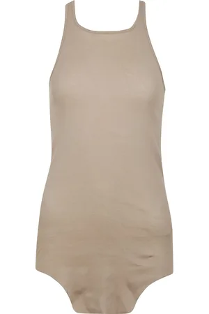 Rick Owens Koszulki, Kobieta, Beżowy, M, Latający Top z Obfitą Formą