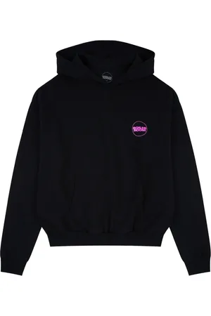 BOILER ROOM Bluzy, Mężczyzna, Czarny, L, Bawełna, Bluza Core Hood Pink