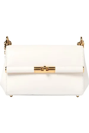 Dolce & Gabbana Torebki, Kobieta, Biały, ONE SIZE, Elegancka Mała Torba Łańcuszkowa