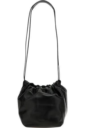 Jil Sander Torebki, Kobieta, Czarny, ONE SIZE, Czarna Skórzana Torba na Ramię