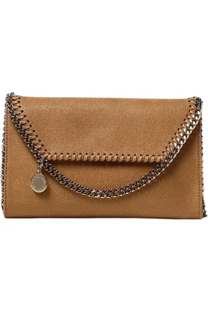 Stella McCartney Torebki, Kobieta, brązowy, ONE SIZE, Portfel na łańcuszku