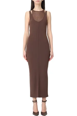 Patrizia Pepe Sukienki, Kobieta, brązowy, S, Elegancka Czarna Sukienka z Koronkowymi Szczegółami