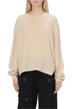 Isabel Marant Swetry, Kobieta, Beżowy, S, Kaszmir, Kaszmirowy Sweter Oversize