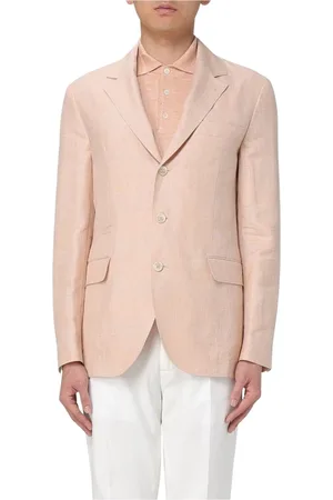 Brunello Cucinelli Kurtki, Mężczyzna, Beżowy, L, Elegant Blazer