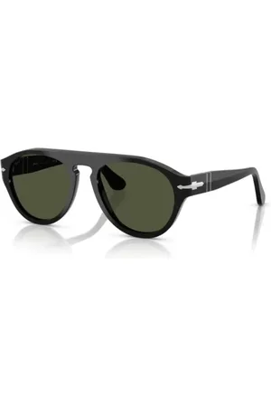 Persol Akcesoria, unisex, Czarny, L, Okrągłe okulary przeciwsłoneczne w kolorze czarnym