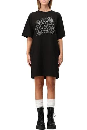 Kenzo Sukienki, Kobieta, Czarny, L, Elegancka Czarna Mini Sukienka