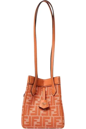 Fendi Torebki, Kobieta, Pomarańczowy, ONE SIZE, Torba na ramię z żakardem