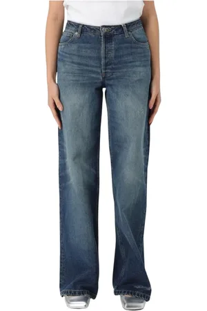A.P.C. Jeansy, Kobieta, Niebieski, W29, Denim, Eleganckie Dżinsy Wide Leg