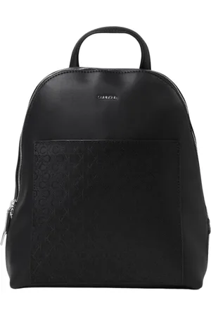 Calvin Klein Torebki, Kobieta, Czarny, ONE SIZE, Elegancki Monogram Plecak