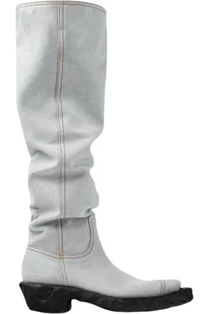 Camper Buty, Kobieta, Niebieski, 40 EU, Niebieskie Jeansyowe Ściągane Kowbojki