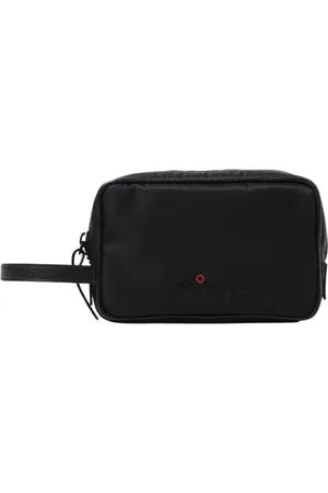 Kiton Torebki, unisex, Czarny, ONE SIZE, Nylon, Torba Toaletowa Podróżna