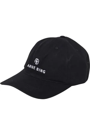 ANINE BING Akcesoria, Kobieta, Czarny, ONE SIZE, Zapieczętowana Czapka Baseballowa
