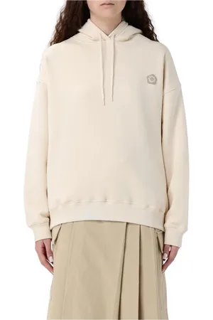 Kenzo Bluzy, Kobieta, Beżowy, S, Beżowy Sweter z Kapturem dla Kobiet