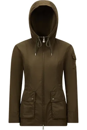 Moncler Kurtki, Kobieta, Zielony, XL, Krótka Zielona Parka Damska